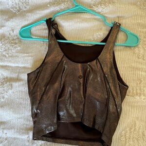 Shiny brown align top